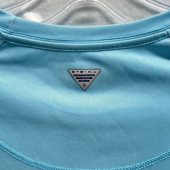 Columbia PFG Omni-Shade Womens M Tidal Sands Blue Long Sleeve Tee NEW - Picture 8 of 10